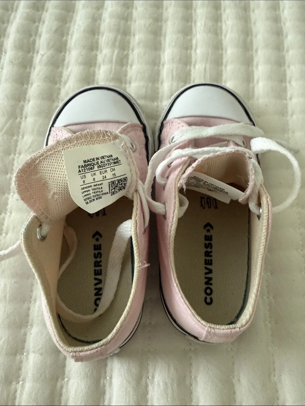 Converse Kids Pink Low-Top Canvas Sneakers